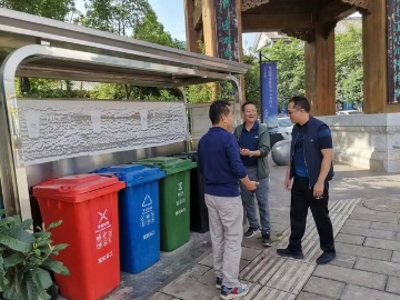 富民县公安局周明局长检查指导交警大队爱国卫生“七个专项”行动工作1