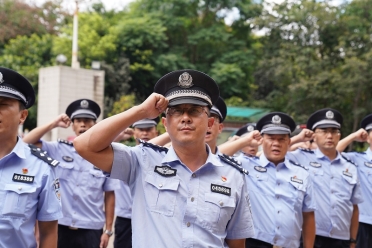 富民警方举行COP15安保维稳攻坚誓师仪式3