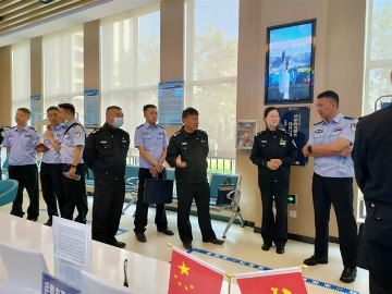 昆明市车管所姚志宏所长一行到富民调研“一窗通办”工作3