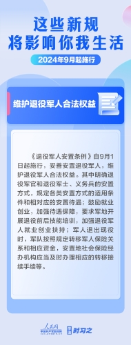 【普法长图】学法时习之｜9月起，这些新规将影响你我生活2（来源人民网）
