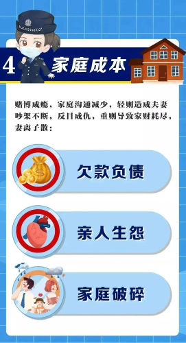 普法长图【赌博的代价】嘉州铁警4
