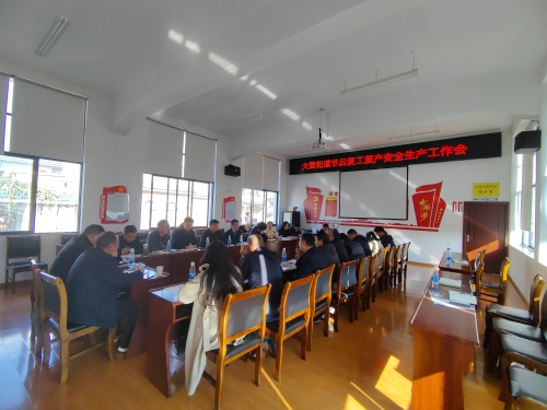 大营街道节后复工复产安全生产工作会2