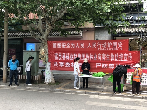 富民县林草局开展4.15全民国家安全教育日宣传活动，向群众介绍红火蚁的识别及防治_副本