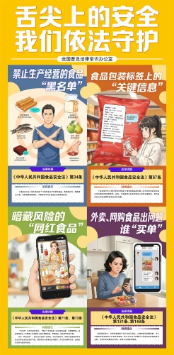 【普法海报】食品安全宣传海报1(来源：中国普法网)