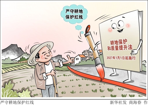 【普法漫画】严守耕地保护红线（来源：中国普法网）